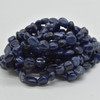 Natural Sodalite Semi-precious Gemstone Pebble Nugget Beads Bracelet / Sample Strand - 7mm - 10mm, 7.5"