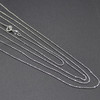 925 Sterling Silver Necklace Chain - 18 inch Diamond Cut Beaded Chain - 1mm - Made in Indonesia