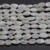 Natural Handmade Rainbow Moonstone Semi-precious Gemstone Pebble Tumbled stone Nugget Beads - 6mm-14mm 14'' Strand
