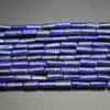Handmade Lapis Lazuli Semi-precious Gemstone Irregular Tube Beads - 13mm - 15mm x 5mm - 6mm - 13'' Strand