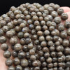 High Quality Grade A Natural Chocolate Brown Labradorite Semi-precious Gemstone Round Beads - 4mm, 6mm, 8mm, 10mm sizes - 15'' strand