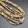 High Quality Grade A Natural Red Plum Blossom Jasper Semi-precious Gemstone Round Beads - 4mm - 15'' Strand