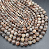 High Quality Grade A Natural Copper Sunstone Semi-precious Gemstone Round Beads - 6mm, 8mm, 10mm sizes - 15'' strand