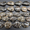 High Quality Grade A Natural Turritella Agate Semi-precious Gemstone Irregular Slices - 28mm x 22mm - 16'' Strand