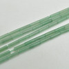 High Quality Grade A Natural Green Aventurine Semi-precious Gemstone Round Tube Beads - 13mm x 4mm - 15'' strand
