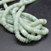 High Quality Grade A Natural Green Aventurine Semi-precious Gemstone Rondelle / Spacer Beads - 6mm x 2mm - 15'' Strand