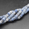 High Quality Grade A Natural Blue Aventurine Semi-precious Gemstone Rondelle / Spacer Beads - 6mm x 2mm - 15'' Strand