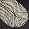 High Quality Grade A- Natural Freshwater Rice Pearl Beads - White - approx 4mm - 5.5mm - approx 14'' Strand