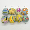 100% Wool Felt Easter Eggs -  4 or 8 Count - Mixed Patterns - 6cm - 6.5cm x 5cm  - 5.5cm - Various Options