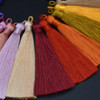 Rayon Silk Thread Mala Jewellery Tassels - 8cm - Various Colours - 10 Count