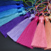 Rayon Silk Thread Thick Mala Jewellery Tassels - 8cm - Various Colours - 10 Count