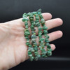 Natural African Jade Semi-precious Gemstone Chip , Nugget Beads Sample strand, Bracelet - 5mm - 8mm, 7.5''
