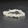 Natural White Moonstone Semi-precious Gemstone Chip , Nugget Beads Sample strand, Bracelet - 5mm - 8mm, 7.5''
