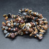 Natural Pietersite Semi-precious Gemstone Chip , Nugget Beads Sample strand, Bracelet - 5mm - 8mm, 7.5''