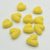 100% Wool Felt Hearts - 2cm - 10 Count - Yellow