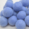 100% Wool Felt Balls - 100 Count - 2.5cm - Limited Colour - Ruddy Blue