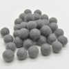 100% Wool Felt Balls - 100 Count - 1.8cm - Limited Colour & Size - Dark Battleship Grey