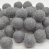 100% Wool Felt Balls - 100 Count - 1.8cm - Limited Colour & Size - Dark Battleship Grey