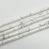 Natural White Howlite Semi-precious Gemstone Round Tube Beads - 13mm x 4mm - 15'' Strand