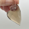 Natural Smoky Quartz Semi-precious Faceted Heart Gemstone Pendant - 3.5cm