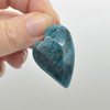 Natural Apatite Semi-precious Faceted Heart Gemstone Pendant - 3.5cm