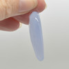 Natural Blue Chalcedony Semi-precious Faceted Heart Gemstone Pendant - 3.5cm