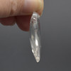 Natural Crystal Clear Quartz Semi-precious Faceted Heart Gemstone Pendant - 3.5cm