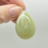 Natural New Jade Semi-precious Puffy Teardrop Gemstone Pendant - 3.2cm