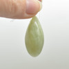 Natural New Jade Semi-precious Puffy Teardrop Gemstone Pendant - 3.2cm