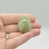 Natural New Jade Semi-precious Puffy Teardrop Gemstone Pendant - 3.2cm