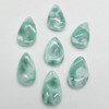 Natural Green Moonstone Semi-precious Teardrop Gemstone Pendant - 3.5cm - 4cm