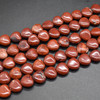 Natural Red Jasper Semi-precious Gemstone Heart Beads - 12mm - 15'' Strand