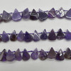 Natural Polished Amethyst Semi-precious Gemstone Irregular Teardrop, Pendant Beads - 15 - 20mm x 10 - 12mm - 15'' Strand
