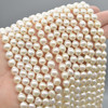 High Quality Grade A Natural White Freshwater Baroque Irregular Raindrop Teardrop Pearl Beads - 6mm - 9mm x 5mm - 7mm - 15'' Strand