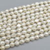 Grade B Natural Freshwater Baroque Nugget Pearl Beads - White - 9mm - 11mm - 14'' Strand