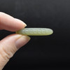 Natural New Jade Semi-precious Gemstone Carved Feather Pendant - 3.5cm x 1.7cm