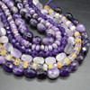 Natural Amethyst Semi-precious Gemstone Beads - Various Shapes - 15''Strand