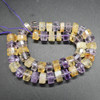 Natural Amethyst Semi-precious Gemstone Beads - Various Shapes - 15''Strand