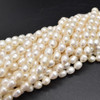 Natural Freshwater Rice Pearl Beads - White - 8mm - 9mm x 7mm - 8mm - 14.5