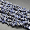 Natural Tanzanite Semi-Precious Gemstone Chips Nuggets Beads - 5mm - 8mm - 16'' Strand