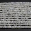 Natural Rainbow Moonstone Semi-precious Irregular Gemstone SMOOTH Rondelle Spacer Beads - 6mm, 8mm Sizes 13" Strand