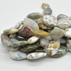 High Quality Natural Grade A Ocean Jasper Semi-precious Gemstone Teardrop /  Pendant Beads - 20mm - 32mm - 15'' Strand