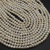 Natural Freshwater Potato Shaped Pearl Beads - Off White - 5mm x 4mm - 14'' Strand