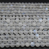 High Quality Grade AA Natural Rainbow Moonstone Semi-Precious Gemstone Round Beads - 4mm, 6mm, 8mm - 15'' Strand