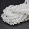 High Quality Grade AA Natural Rainbow Moonstone Semi-Precious Gemstone Round Beads - 4mm, 6mm, 8mm - 15'' Strand