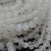 High Quality Grade AA Natural Rainbow Moonstone Semi-Precious Gemstone Round Beads - 4mm, 6mm, 8mm - 15'' Strand