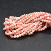 High Quality Grade A Natural Rhodochrosite Semi-Precious Gemstone FACETED Round Beads - 3mm - 15'' Strand