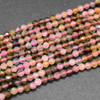 Multi-Colour Tourmaline Semi-precious Gemstone FACETED Round Beads - 3mm - 15'' Strand