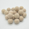 100% Wool Felt Balls - 2cm - Light Mocha Brown - 20 Count / 100 Count