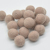 100% Wool Felt Balls - 2cm - Dark Mocha Brown - 20 Count / 100 Count